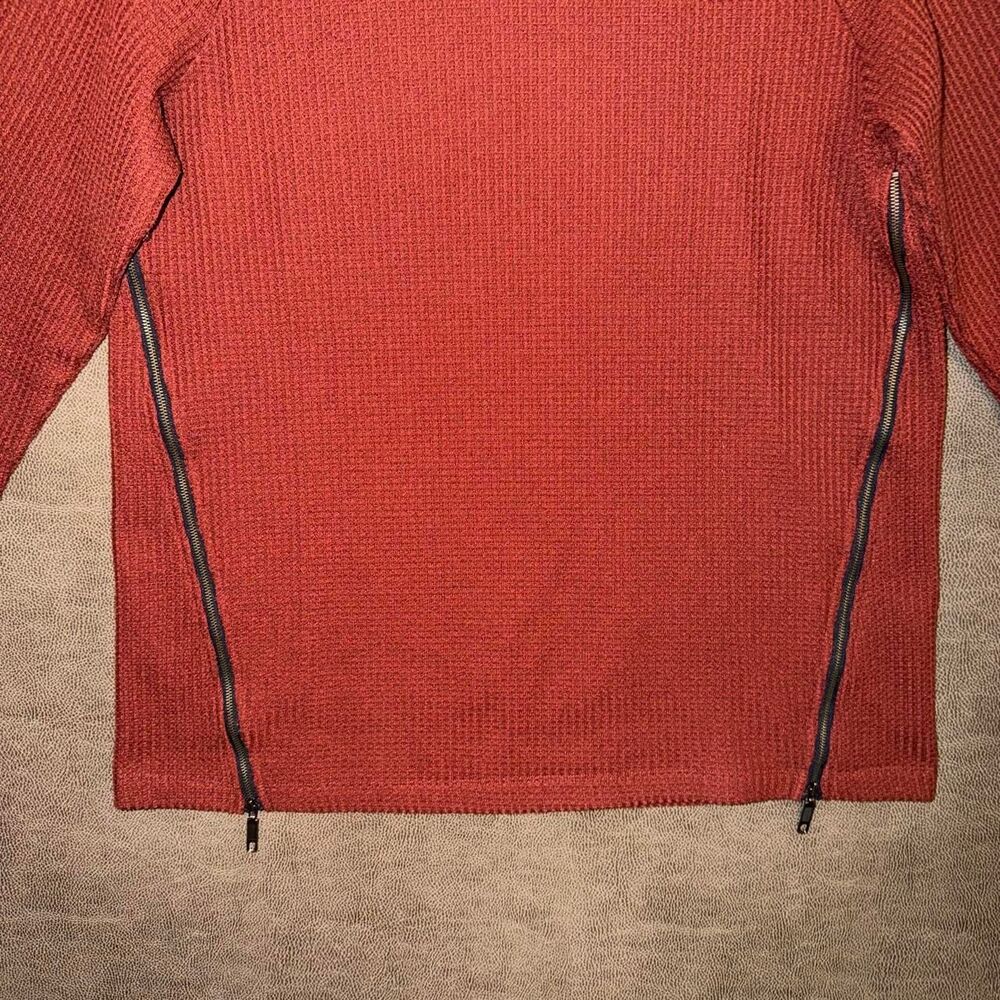 L.L. Bean Signature Waffle Knit Turtleneck Sweater - Picture 3 of 8